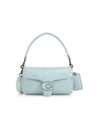 Coach Pillow Tabby 26 Leather Shoulder Bag In Aqua
