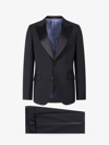 Gucci Fitted Mohair Wool Tuxedo In Black