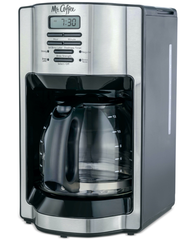Mr Coffee 12-cup Rapid Brew Programmable Coffee Maker In Stainless Steel