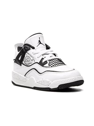 Jordan Kids' Air  4 Retro Sneakers In White