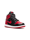 Jordan Air  1 Retro High Og "bred Patent" Sneakers In Black