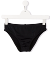 Shop Dsquared2 Rear Logo-print Swim Trunks In Black
