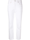 AGOLDE HIGH-WAIST CROPPED JEANS