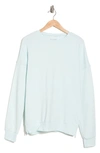 Bella Plus Canvas Side Zip Sweatshirt In Ice Blue