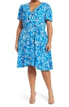 By Design Ruffle Floral Wrap Dress In Mitsy Ditsy