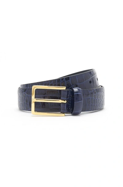 Anderson's Snake Belt In Navy