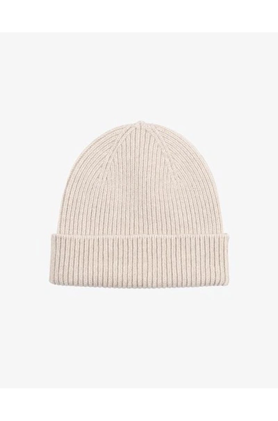 Colorful Standard Beanie Hat In Ivory White