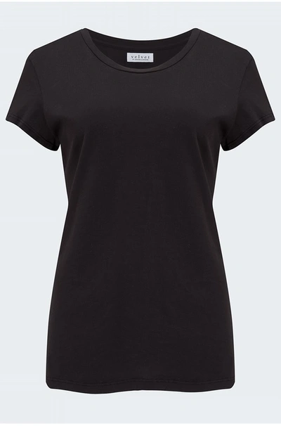 Velvet By Graham & Spencer Trisha T-shirt In Black