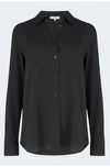 VINCE SLIM FITTED SHIRT IN BLACK