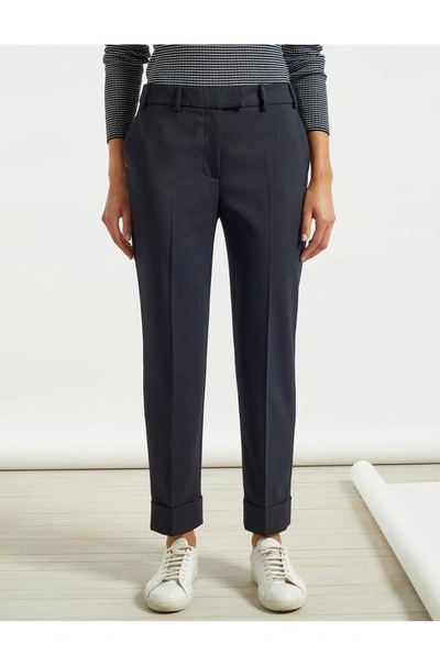 Cefinn Clement Tailored Trouser In Navy In Blue