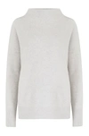 Vince Boiled Funnel Neck Jumper In Platinum In H Platinum