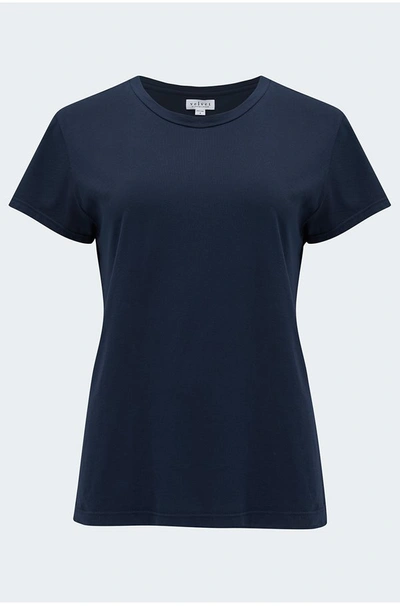 Velvet By Graham & Spencer Trisha T-shirt In Navy In Blue