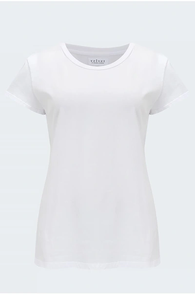 Velvet By Graham & Spencer Trisha T-shirt In White