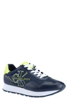 Calvin Klein Men's Eden Sneakers Men's Shoes In Navy/lemon Lime