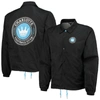 The Wild Collective Black Charlotte Fc Coaches Full-snap Jacket In Black
