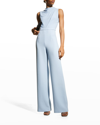 Black Halo Corinne Sleeveless Jumpsuit In Hyacinth