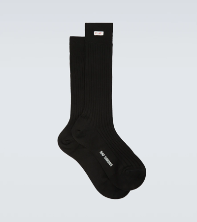 Raf Simons Socks With Artists Label Black