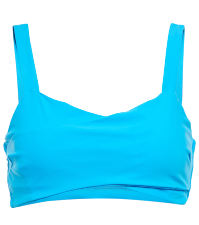 Lanston Sport Row Cross Sports Bra In Azure