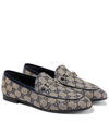 GUCCI JORDAAN GG CANVAS LOAFERS