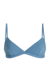 Matteau Tri Crop Top - Hydra Crinkle In Blue