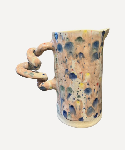 Harlie Brown Studio Melted Candy Large Wiggle Jug In Multicoloured