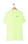 Nike Dri-fit Essential Solid Polo Shirt In Barely Volt/black