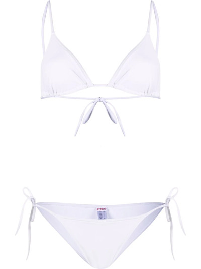 Eres Triangle Tie-bottom Bikini In Blanc