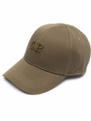 C.p. Company Embroidered-logo Baseball Cap In Green