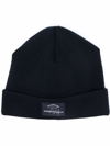 PAUL & SHARK X WHITE MOUNTAINEERING LOGO-PATCH BEANIE