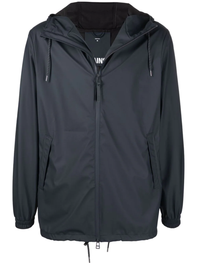 RAINS DRAWSTRING HOODED JACKET
