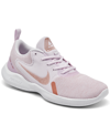 Nike Women's Flex Experience Run 10 Running Sneakers From Finish Line In Champagne/violet/white