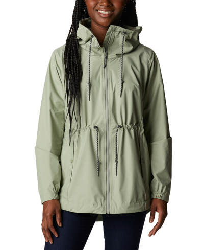Columbia Women's Lillian Ridge Shell Waterproof Rain Jacket In Safari