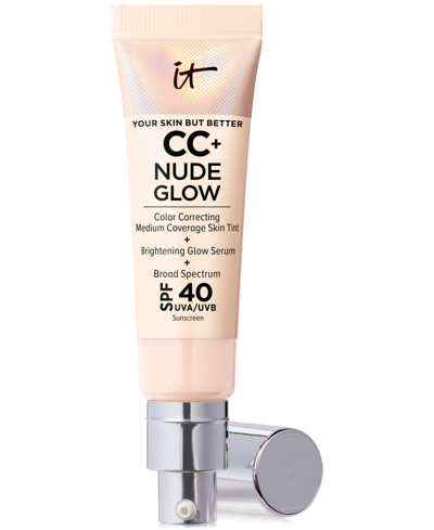 It Cosmetics Cc+ Nude Glow Lightweight Foundation + Glow Serum Spf 40 In Fair Beige