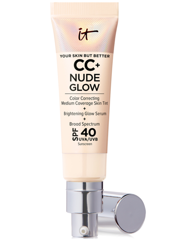 It Cosmetics Cc+ Nude Glow Lightweight Foundation + Glow Serum Spf 40 In Fair Ivory