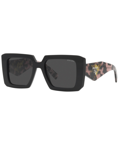Prada Pr 23ys 1ab5s0 Square Sunglasses In Dark Grey