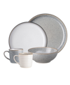 Denby Studio 16 Piece Dinnerware Set In Gray