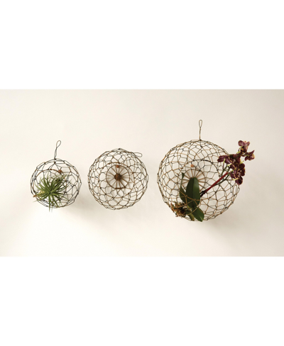 3r Studio Wire Hanging Baskets In Multicolor