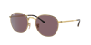 Ray Ban David Sunglasses Gold Frame Violet Lenses Polarized 51-20 In Dark Violet Polar