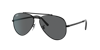 Ray Ban New Aviator Sunglasses Black Frame Grey Lenses 55-14 In Dunkelgrau