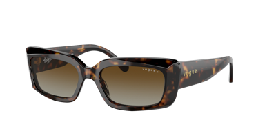 Vogue Eyewear Woman Sunglasses Vo5440s In Polar Brown Gradient