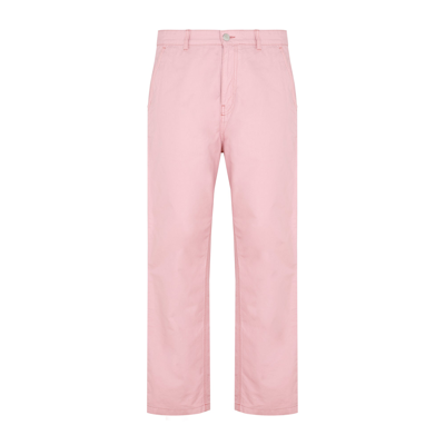 Ami Alexandre Mattiussi Worker Fit Trousers In 655 Pale Pink