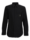 Fendi Logo Shirt In Black