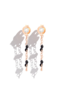 GIGI CLOZEAU 18KT ROSE GOLD SUPREME BEADED DIAMOND EARRINGS