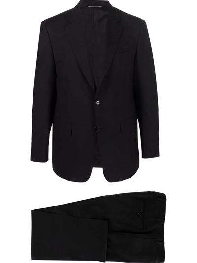 Canali Tailored Single-breasted Suit In Schwarz