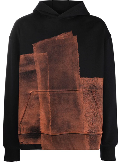 A-cold-wall* Collage-print Cotton-jersey Hooded Sweatshirt In Black
