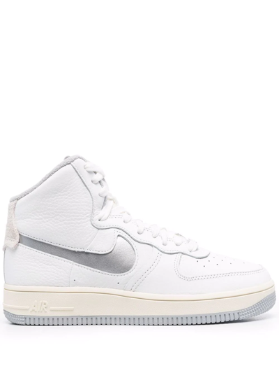 Nike White Strapless Air Force 1 Sculpt High Trainers