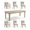 Frontgate St. Kitts 7-pc. Expandable Teak Dining Set