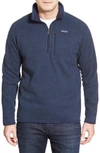 PATAGONIA Better Sweater Quarter Zip Fleece Lined Pullover,25522
