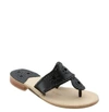 Jack Rogers Whipstitched Flip Flop In Black