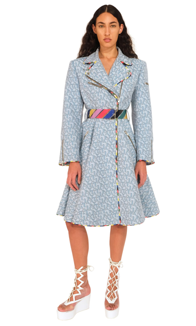 Sara Battaglia Hooded Sweatshirt In Rainbow